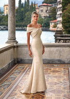 Alyce Black Label Dress 27613 - Champagne/Gold