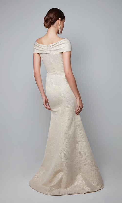 Alyce Black Label Dress 27613 - Champagne/Gold