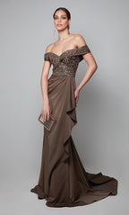 Alyce Black Label Dress 27619 - Taupe