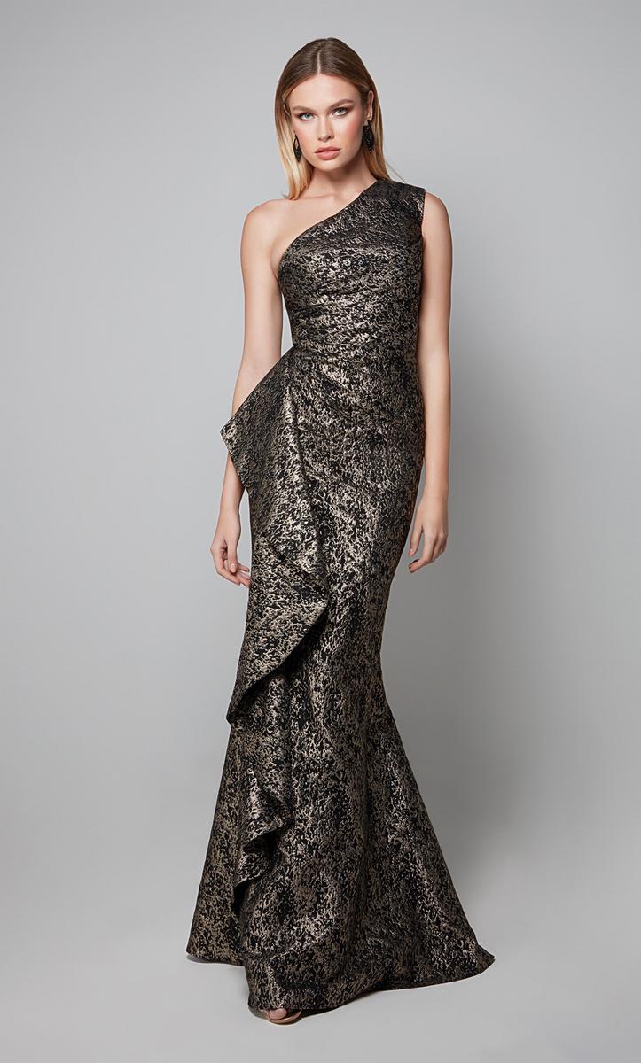Alyce Black Label Dress 27620 - Gold/Black