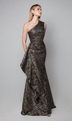 Alyce Black Label Dress 27620 - Gold/Black