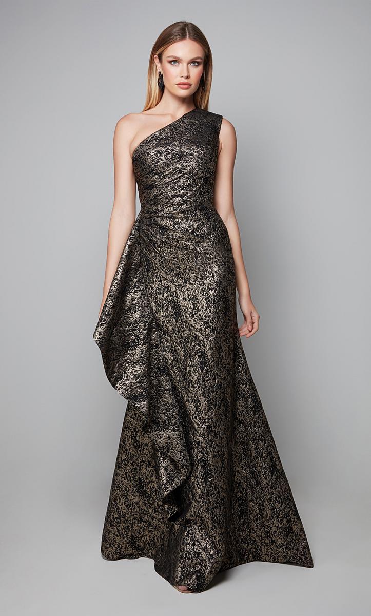 Alyce Black Label Dress 27620 - Gold/Black