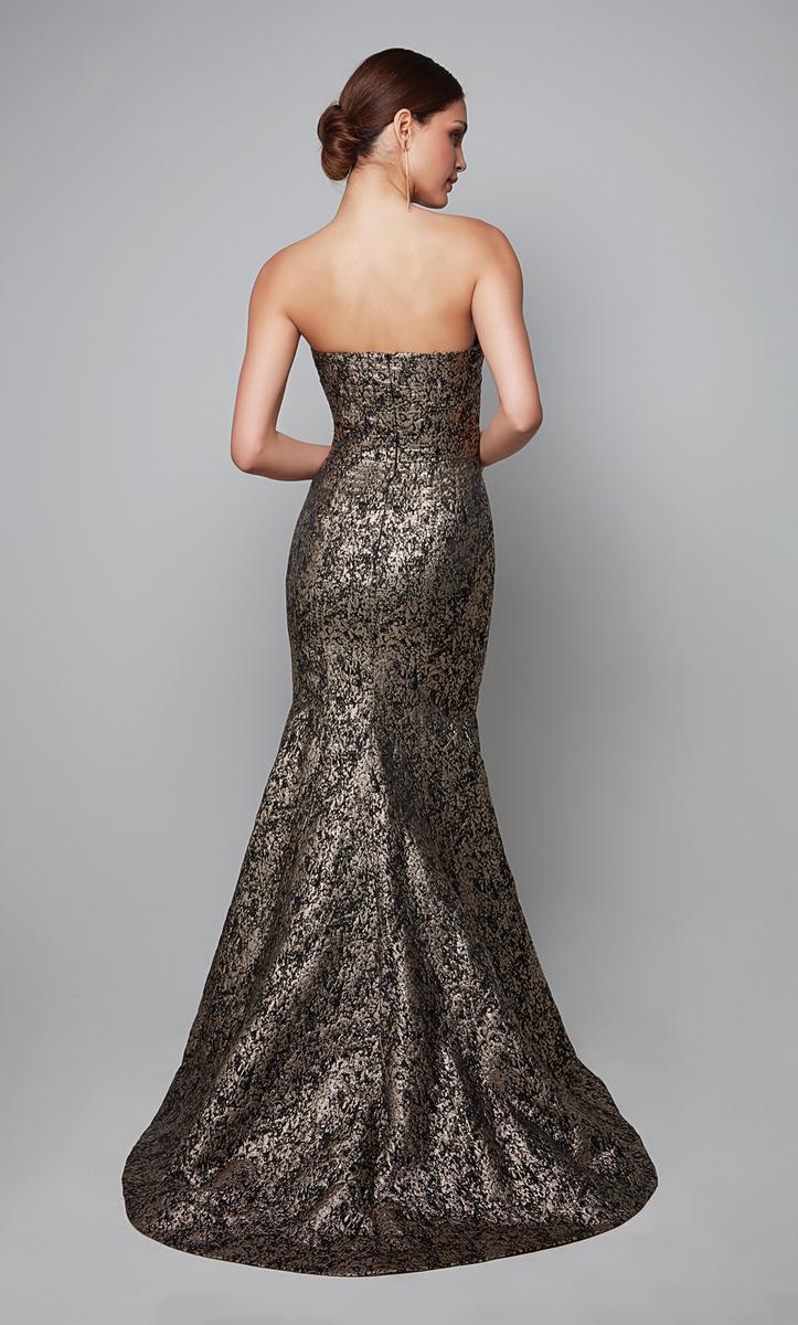 Alyce Black Label Dress 27621 - Gold/Black