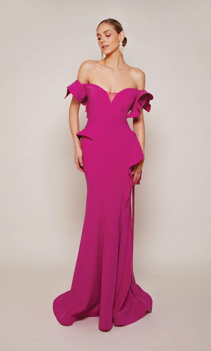 Alyce Black Label Dress 27643 - Raspberry