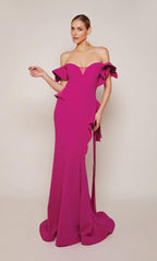 Alyce Black Label Dress 27643 - Raspberry