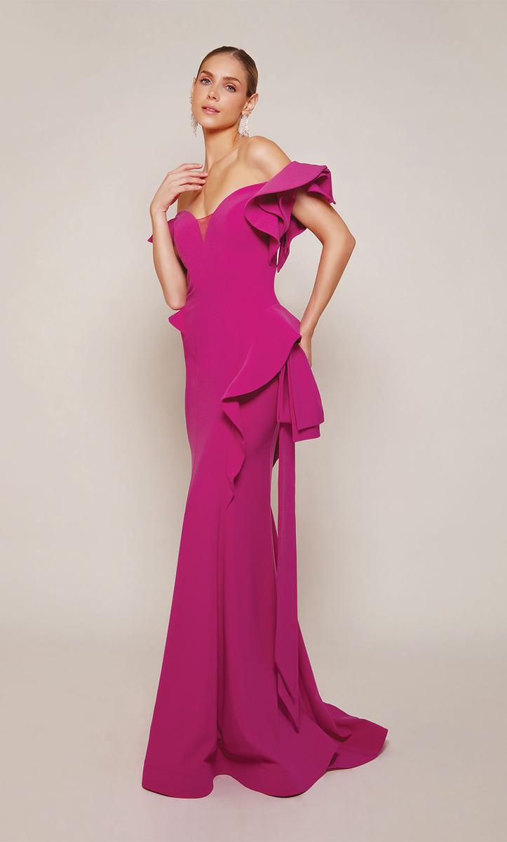 Alyce Black Label Dress 27643 - Raspberry