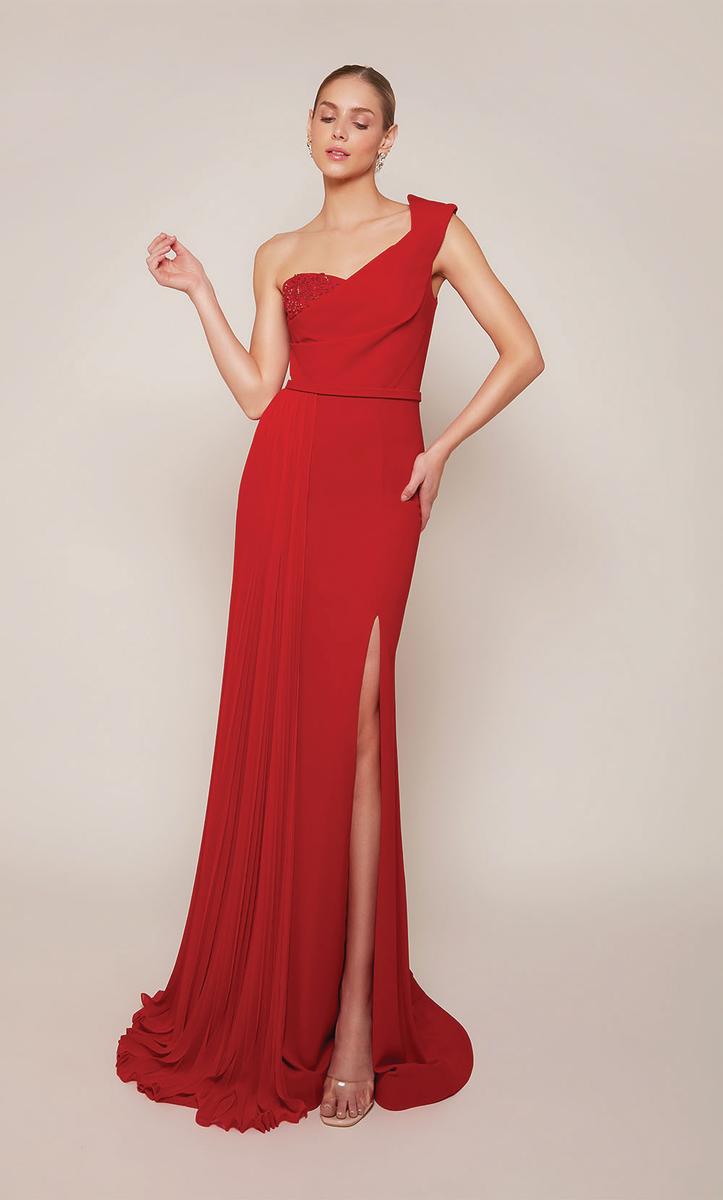 Alyce Black Label Dress 27650 - Red