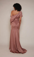 Alyce Black Label Dress 27652 - Vintage Rose