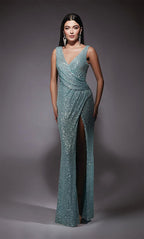 Alyce Black Label Dress 27653 - Ice Blue