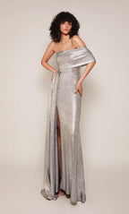 Alyce Black Label Dress 27663 - Silver