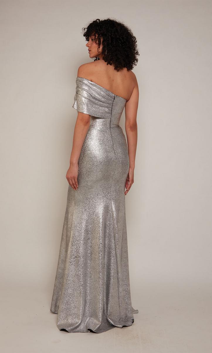 Alyce Black Label Dress 27663 - Silver