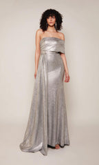 Alyce Black Label Dress 27663 - Silver