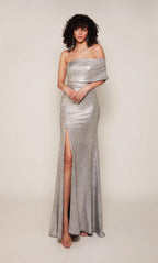 Alyce Black Label Dress 27663 - Silver