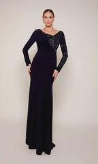 Alyce Black Label Dress 27675 - Navy