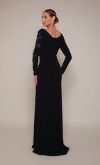 Alyce Black Label Dress 27675 - Navy