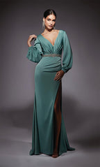 Alyce Black Label Dress 27696 - Sage