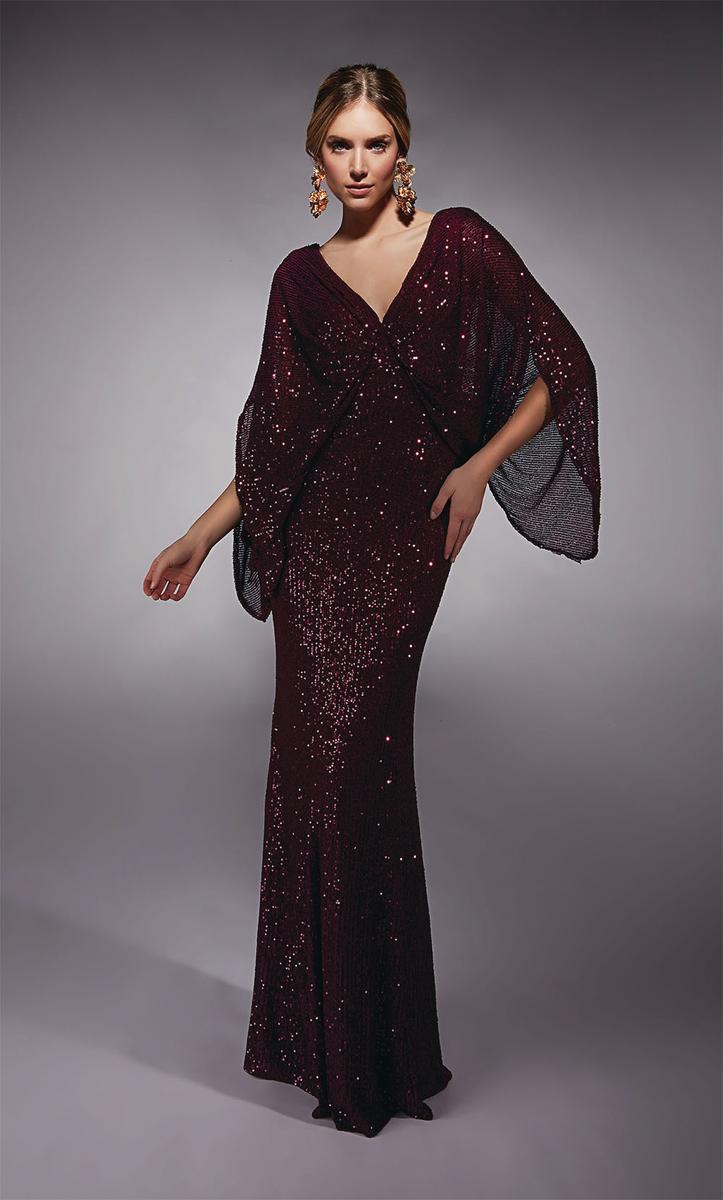 Alyce Black Label Dress 27703 - Wine