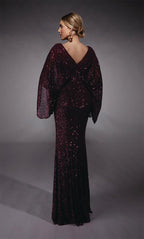 Alyce Black Label Dress 27703 - Wine