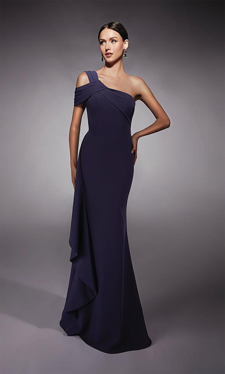 Alyce Black Label Dress 27705 - Eggplant