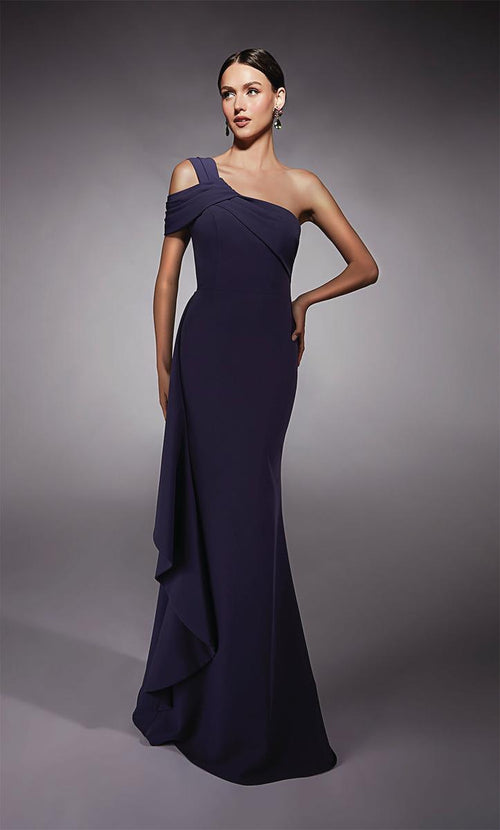 Alyce Black Label Dress 27705 - Eggplant