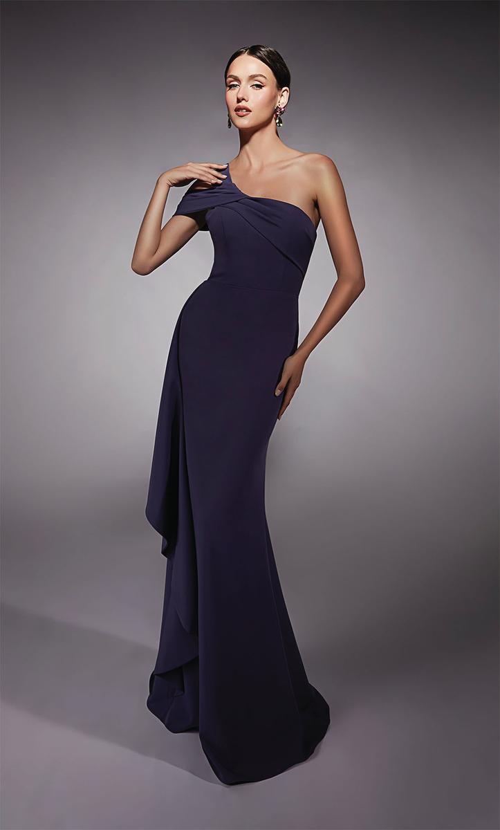 Alyce Black Label Dress 27705 - Eggplant