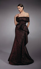 Alyce Black Label Dress 27707 - Burgundy