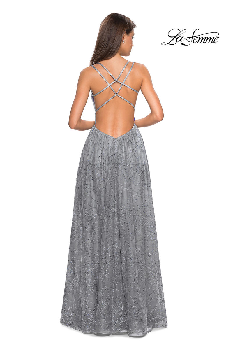 La Femme Dress 27715 - Silver