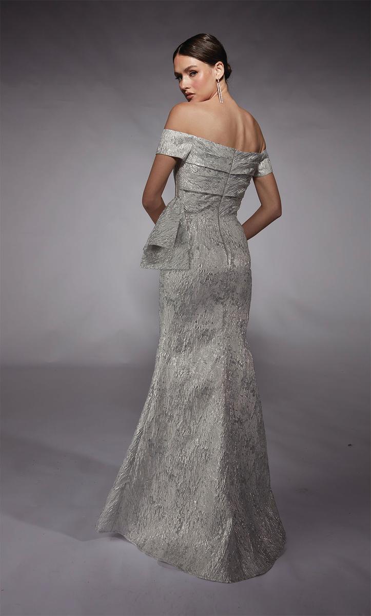 Alyce Black Label Dress 27717 - Silver