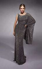Alyce Black Label Dress 27718 - Grey
