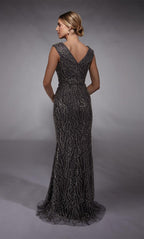 Alyce Black Label Dress 27725 - Charcoal