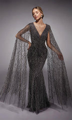 Alyce Black Label Dress 27725 - Charcoal
