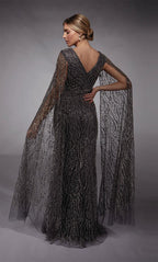 Alyce Black Label Dress 27725 - Charcoal