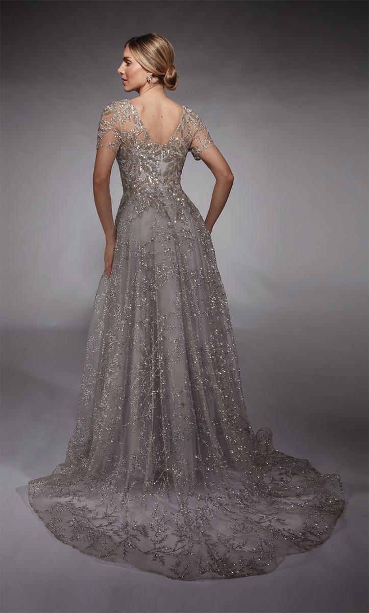Alyce Black Label Dress 27726 - Silver