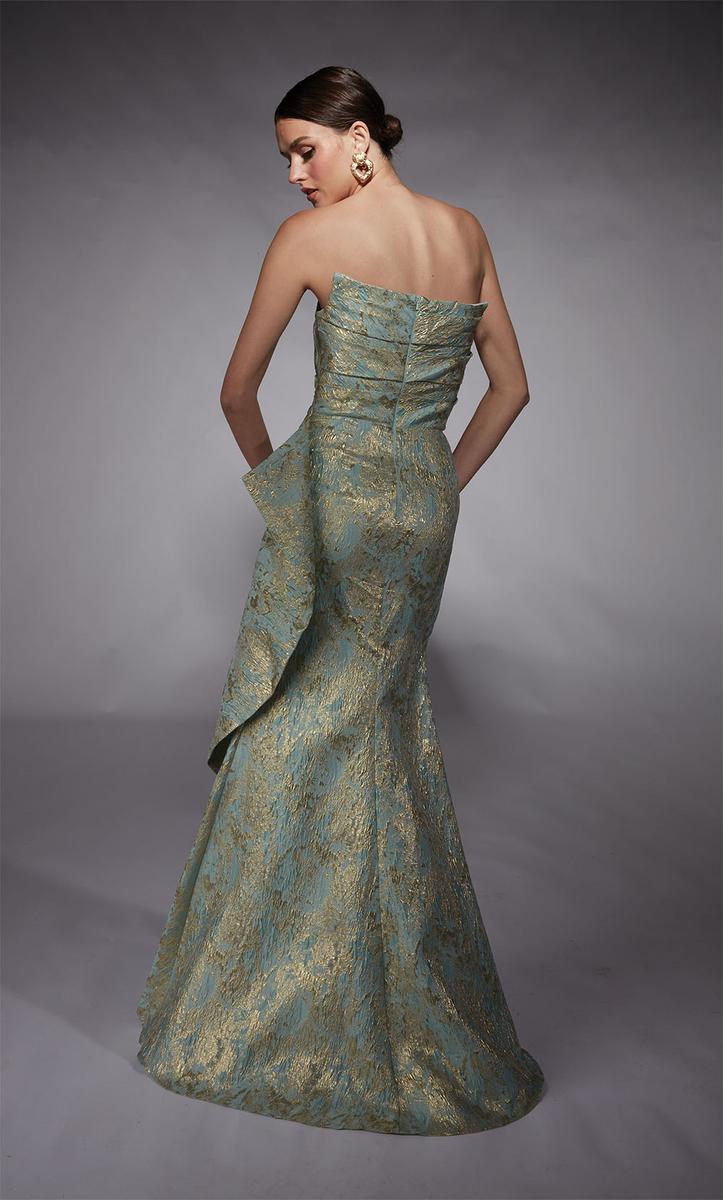 Alyce Black Label Dress 27750 - Sea Glass/Gold