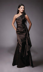 Alyce Black Label Dress 27751 - Brown