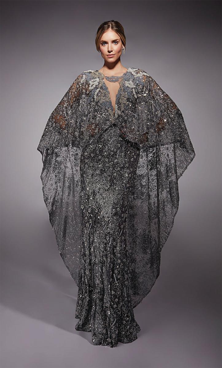 Alyce Black Label Dress 27752 - Charcoal