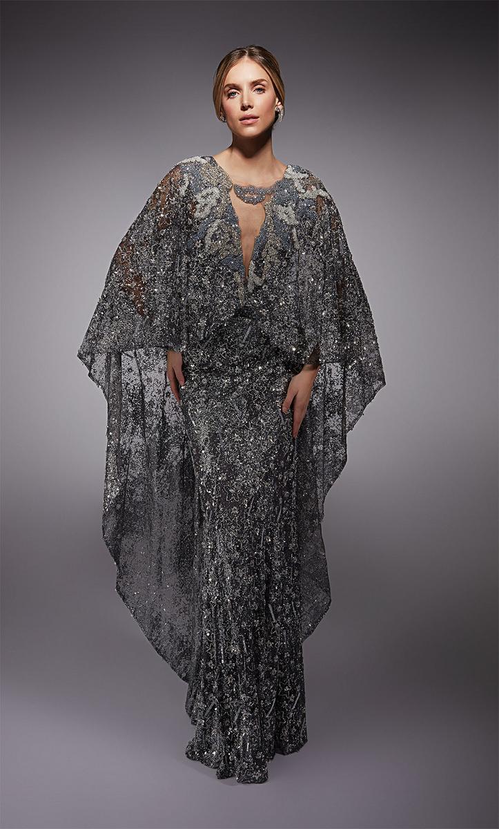 Alyce Black Label Dress 27752 - Charcoal