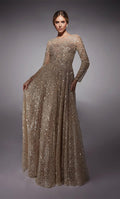 Alyce Black Label Dress 27757 - Champagne/Cashmere Rose