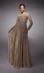 Alyce Black Label Dress 27757 - Champagne/Cashmere Rose