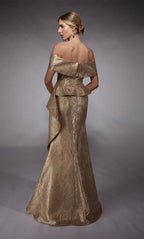 Alyce Black Label Dress 27759 - Gold
