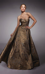 Alyce Black Label Dress 27760 - Bronze