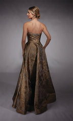 Alyce Black Label Dress 27760 - Bronze