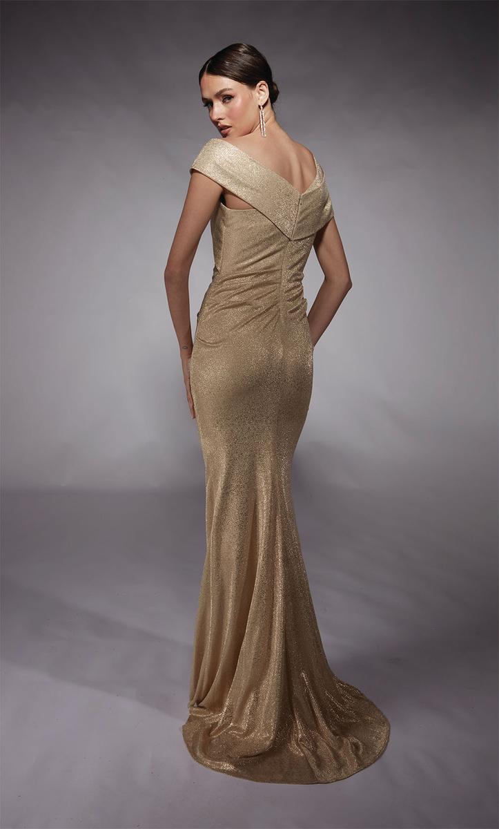 Alyce Black Label Dress 27762 - Gold