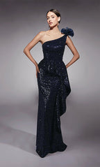 Alyce Black Label Dress 27770 - Navy