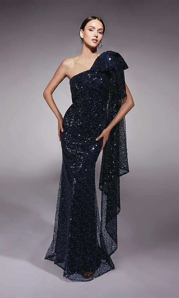 Alyce Black Label Dress 27771 - Navy