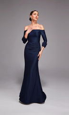 Alyce Black Label Dress 27782 - Navy