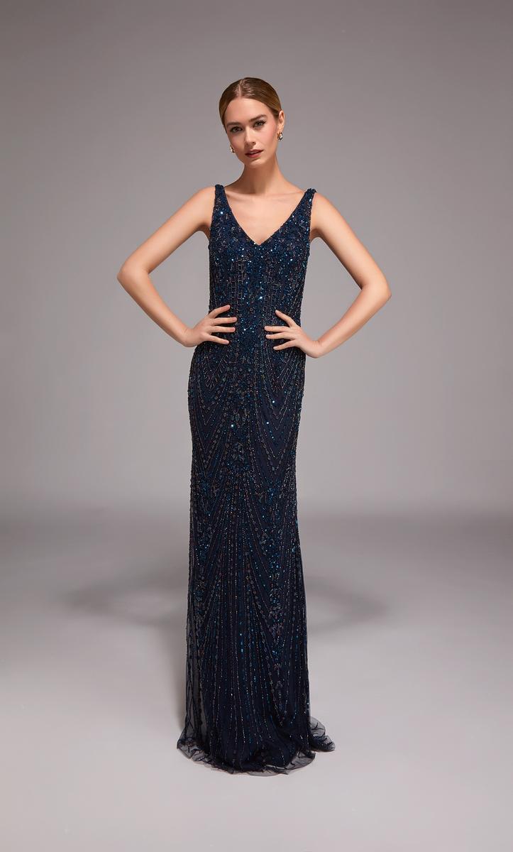 Alyce Black Label Dress 27786 - Navy