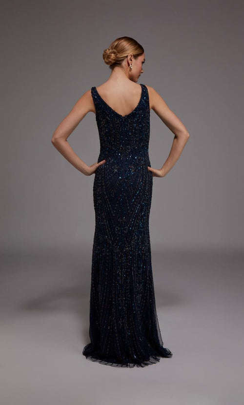 Alyce Black Label Dress 27786 - Navy