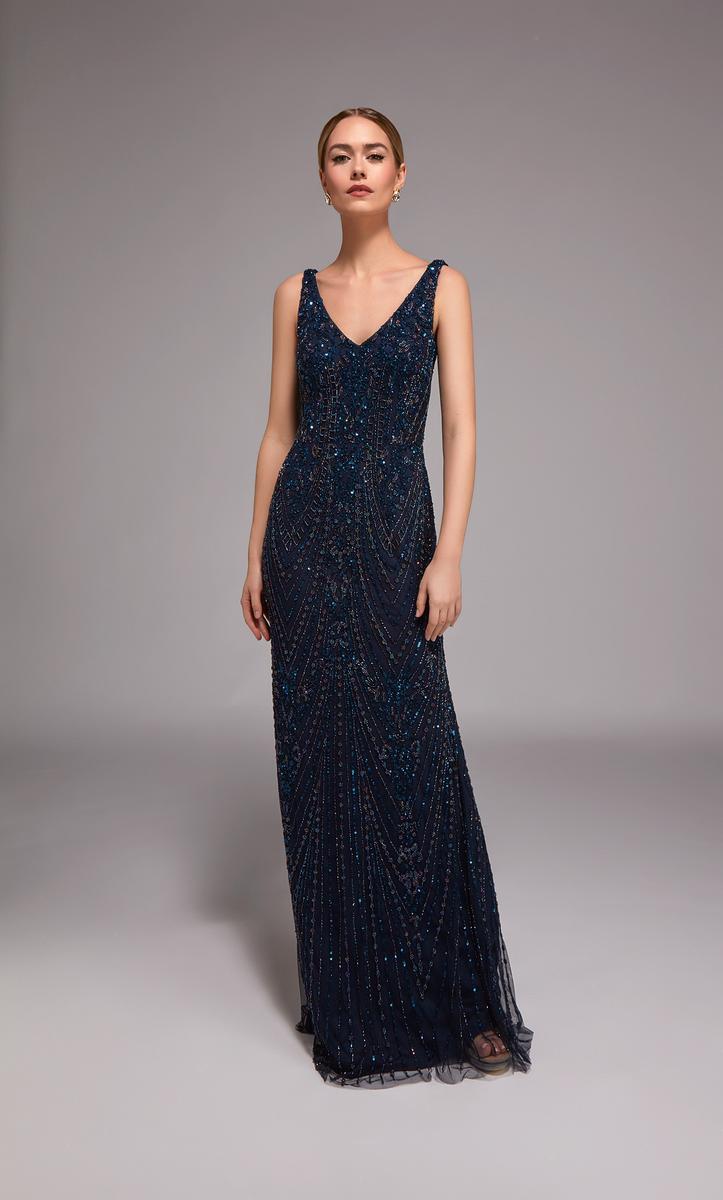 Alyce Black Label Dress 27786 - Navy