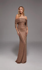Alyce Black Label Dress 27787 - Latte